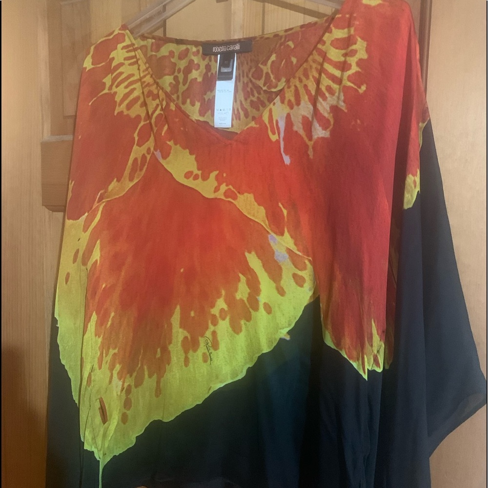 Roberto Cavalli 100% silk blouse